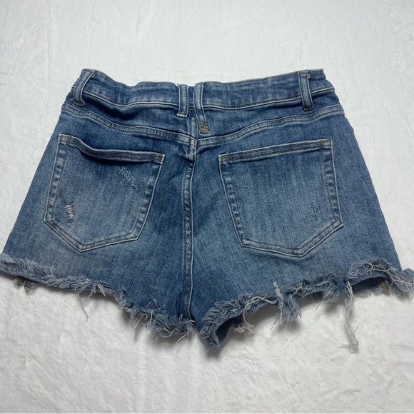 Risen Denim Distressed Women Shorts - Picture 4 of 7